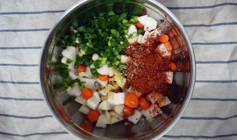 Carrot & Radish Kimchi (Kkadugi)