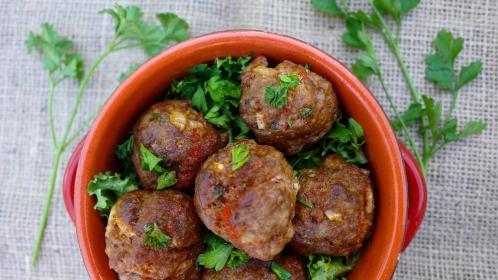 Spiced lemon pork meatballs