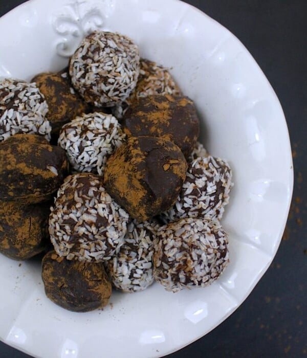 PEPPERMINT CHOCOLATE WHISKEY TRUFFLES