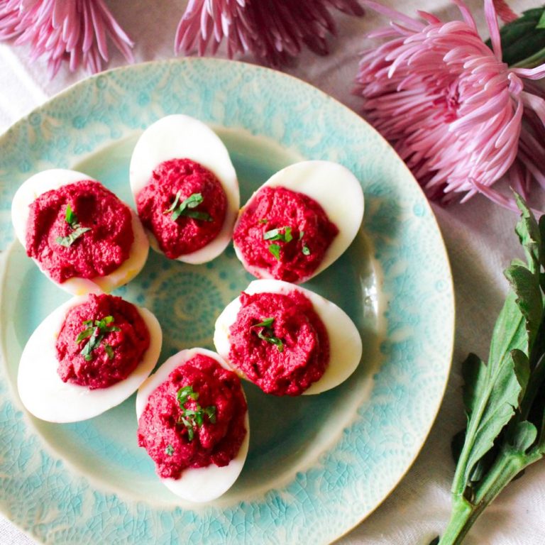 Beet Deviled Eggs What Great Grandma Ate