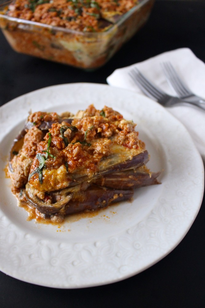 Turkey Eggplant Lasagna