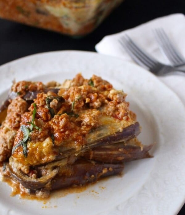 Turkey Eggplant Lasagna