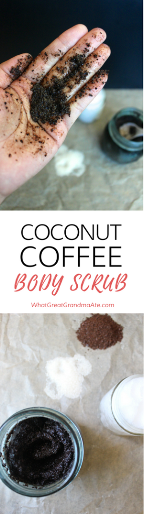 DIY Homemade Coconut Coffee Body Scrub
