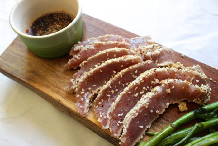 Easy Pan Seared Yellowfin Tuna Steak Recipe Bios Pics 