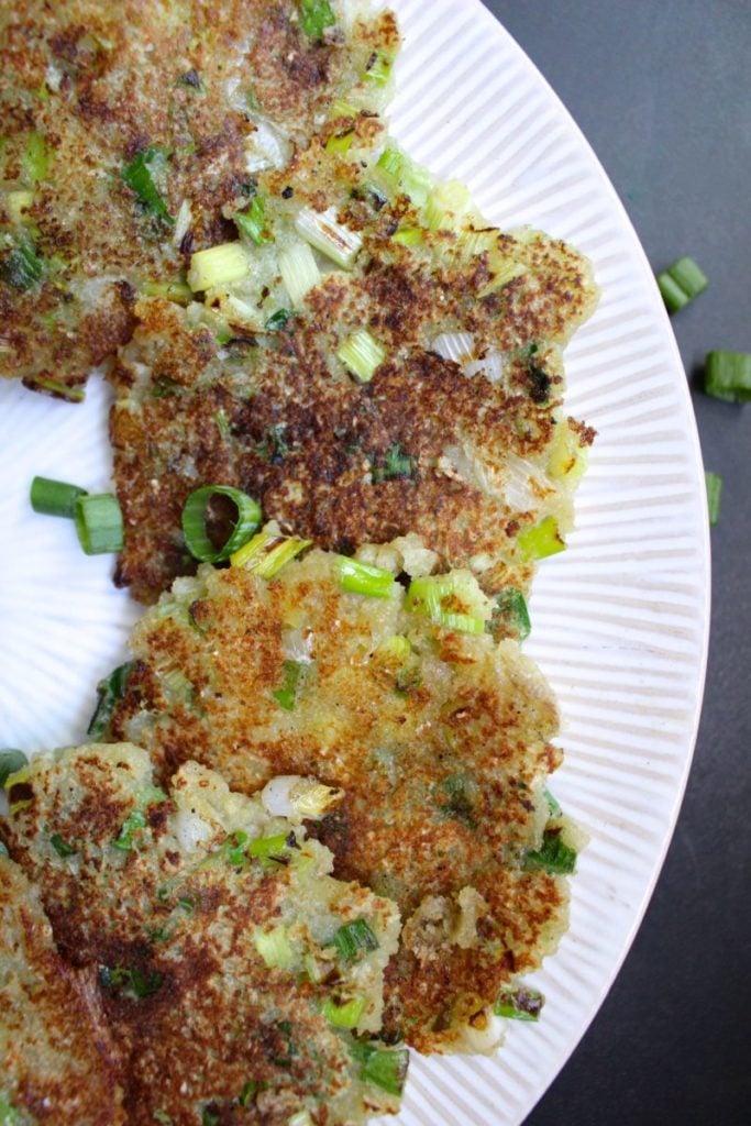 Extra Crispy Scallion Potato Pancakes » the practical kitchen