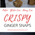 Paleo Gluten Free Ginger Snaps