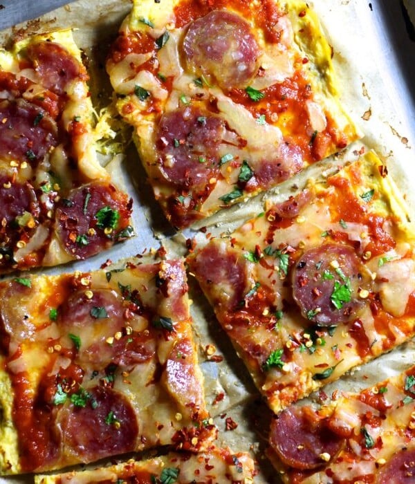 Spaghetti Squash Pizza Crust