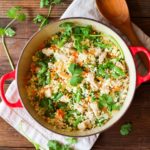 Paleo Whole30 Cauliflower Pork Fried Rice