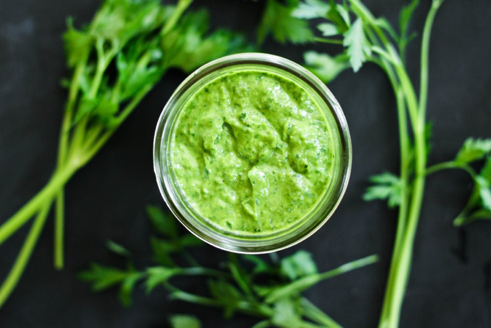 Creamy Chimichurri Sauce Paleo Vegan