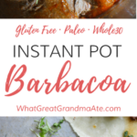 Paleo Gluten Free Instant Pot Barbacoa