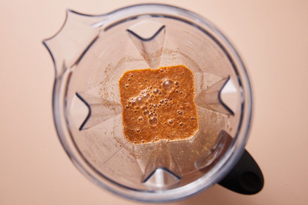 Barbacoa spices blended in a blender