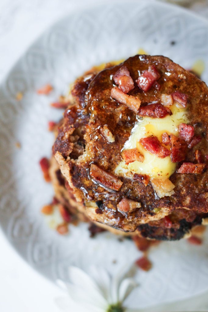 Paleo Apple Bacon Pancakes