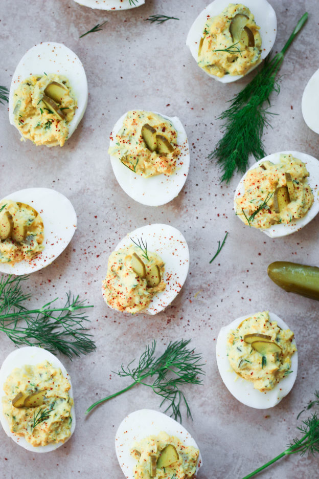 The Best Dill Pickle Deviled Eggs (Keto & Whole30) What Great Grandma Ate