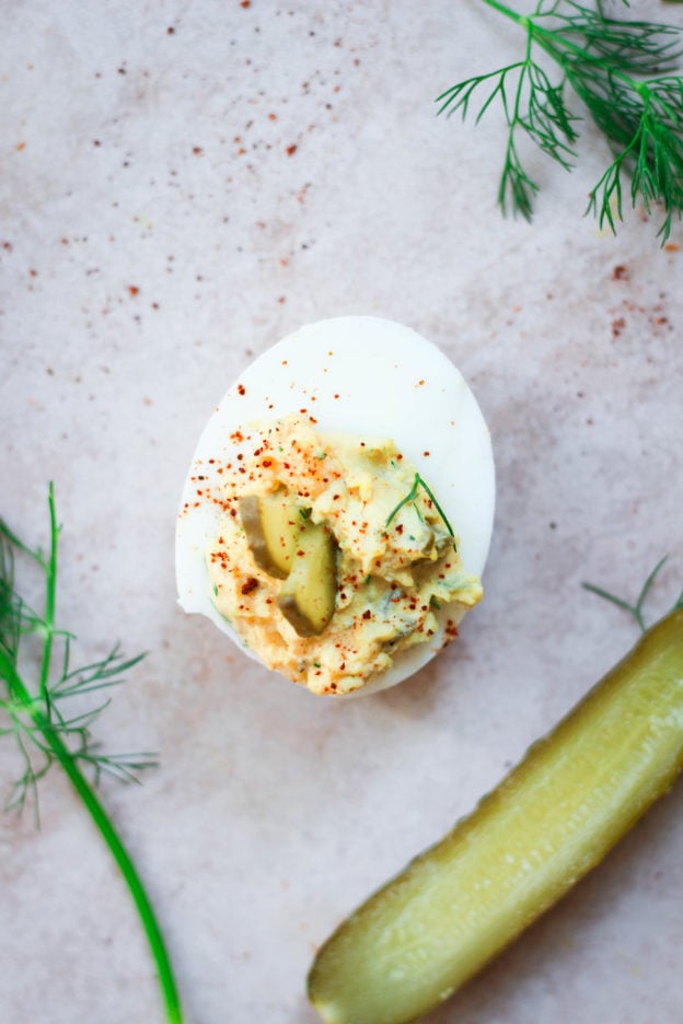 The Best Dill Pickle Deviled Eggs (Keto & Whole30) What Great Grandma Ate