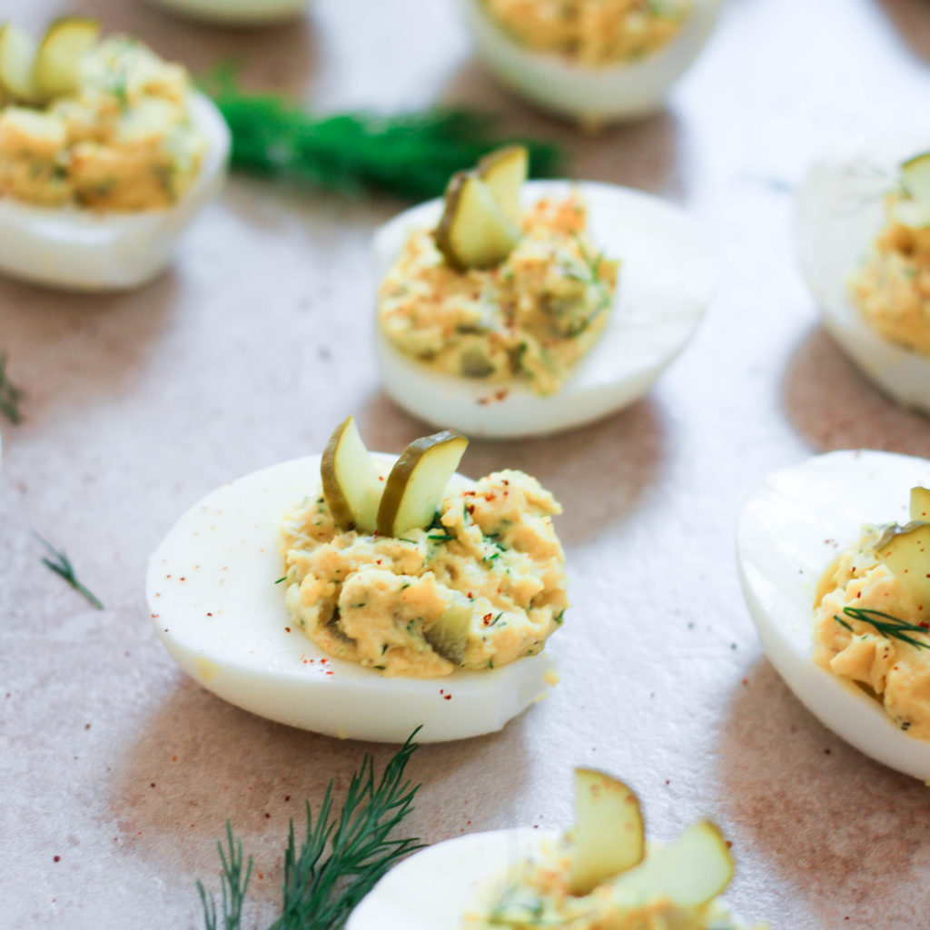 The Best Dill Pickle Deviled Eggs (Keto & Whole30) What Great Grandma Ate