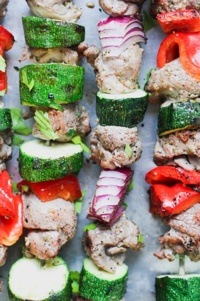 Paleo Grilled Greek Lamb Skewers