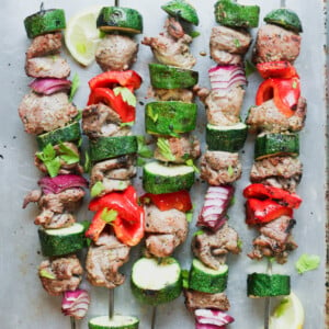 Paleo Grilled Greek Lamb Skewers