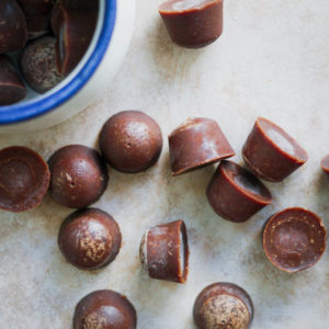 Paleo Chocolate Almond Butter Collagen Fat Bombs