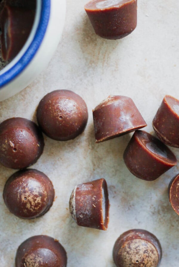 Paleo Chocolate Almond Butter Collagen Fat Bombs