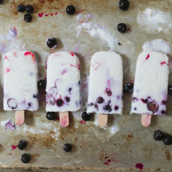 Coconut Mixed Berry Popsicles