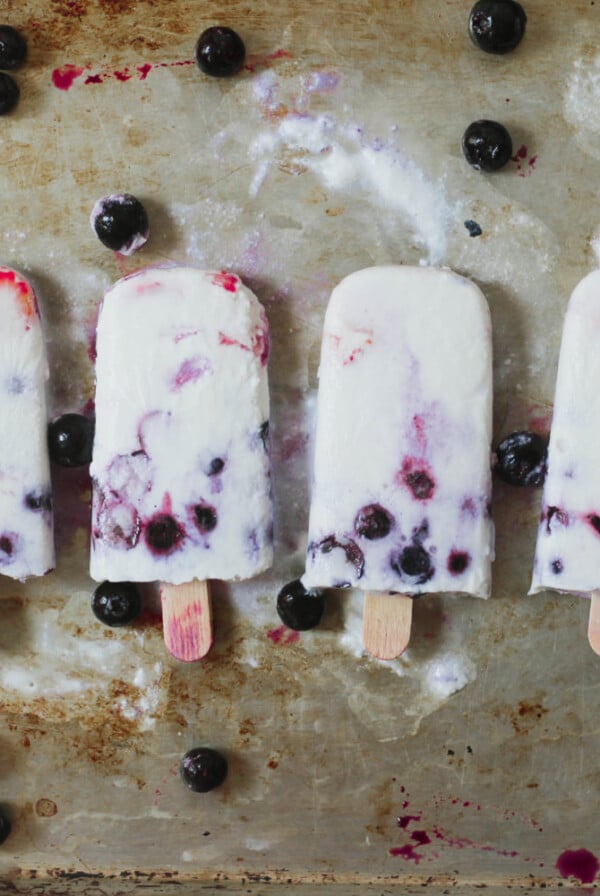 Coconut Mixed Berry Popsicles