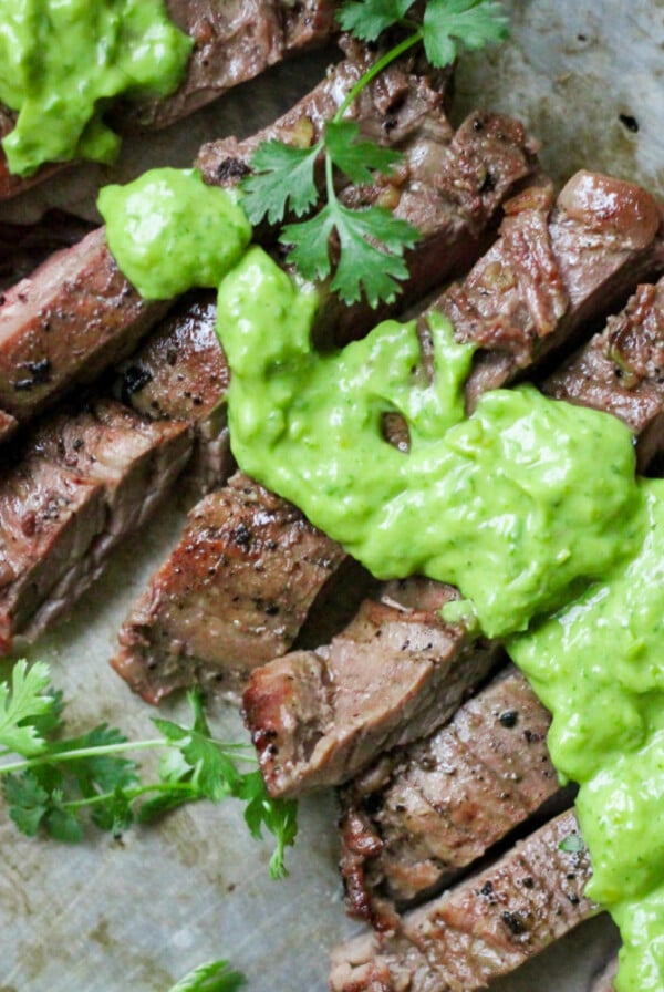 Chimichurri Skirt Steak Paleo