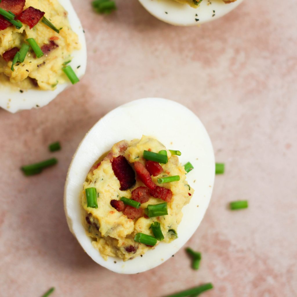 Bacon Ranch Deviled Eggs (Paleo, Whole30, Keto) What Great Grandma Ate