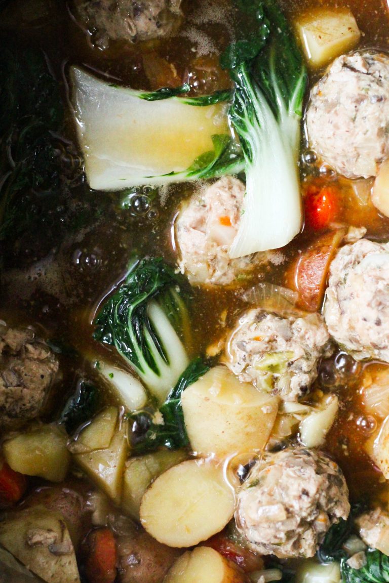 Slow Cooker Paleo Wonton Meatball Stew What Great Grandma Ate