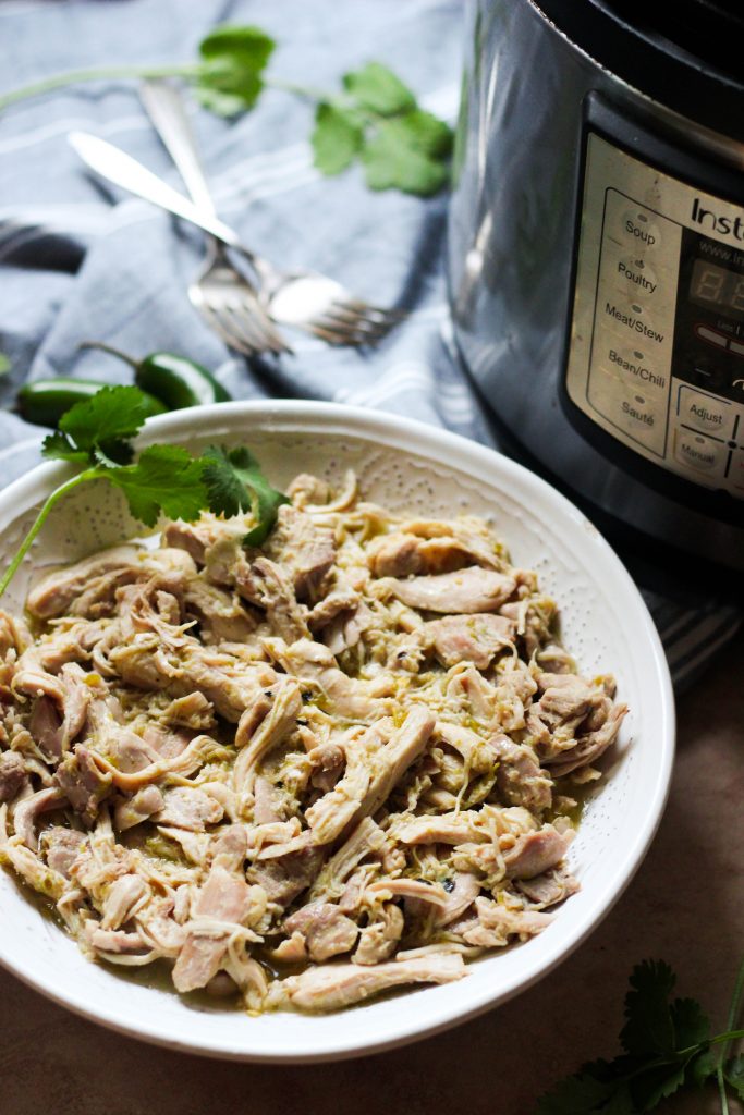 3Ingredient Slow Cooker or Instant Pot Salsa Verde Chicken What Great Grandma Ate