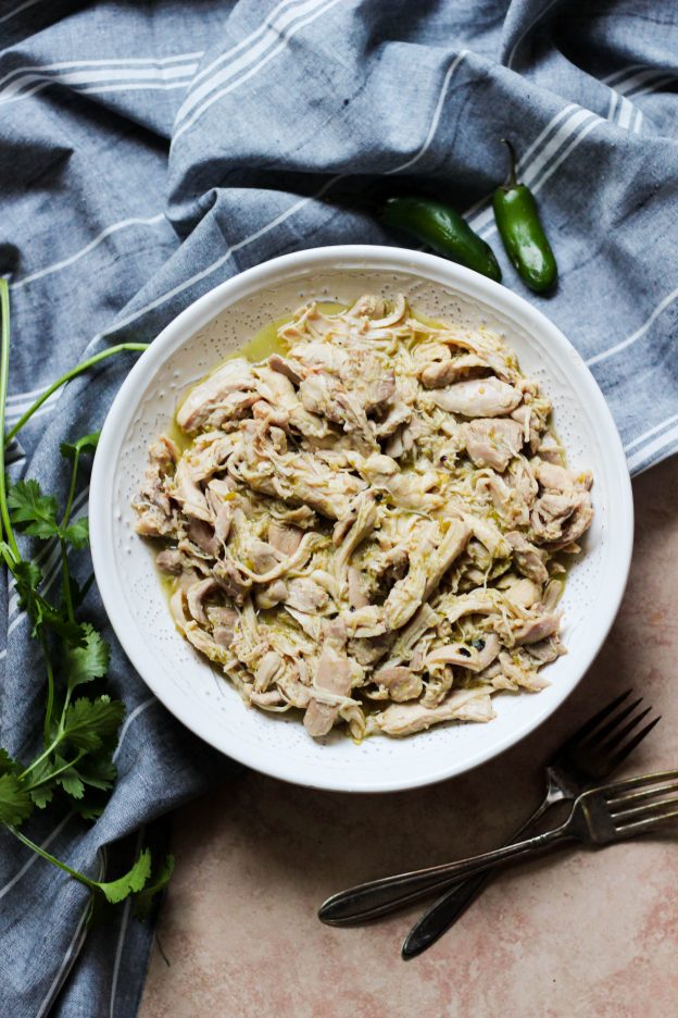 3Ingredient Slow Cooker or Instant Pot Salsa Verde Chicken What Great Grandma Ate