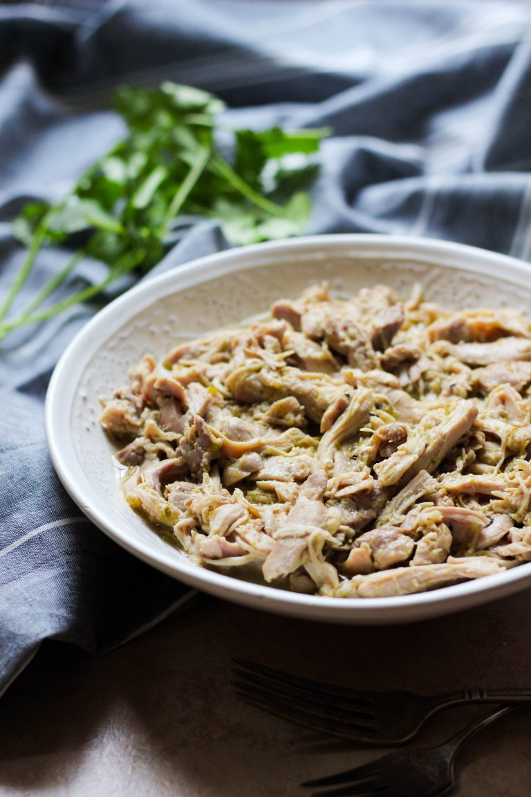 3Ingredient Slow Cooker or Instant Pot Salsa Verde Chicken What Great Grandma Ate