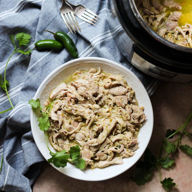 3Ingredient Slow Cooker or Instant Pot Salsa Verde Chicken What Great Grandma Ate
