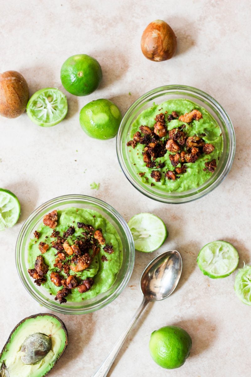 Avocado Key Lime Pudding with Crunchy Crumble Topping (Paleo, Vegan ...