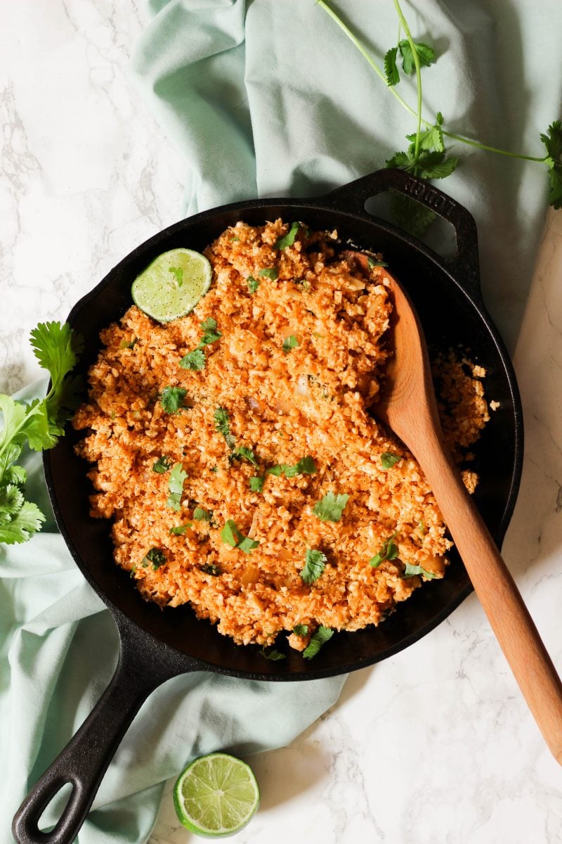 Cauliflower Mexican Rice Paleo Vegan Whole30 Keto