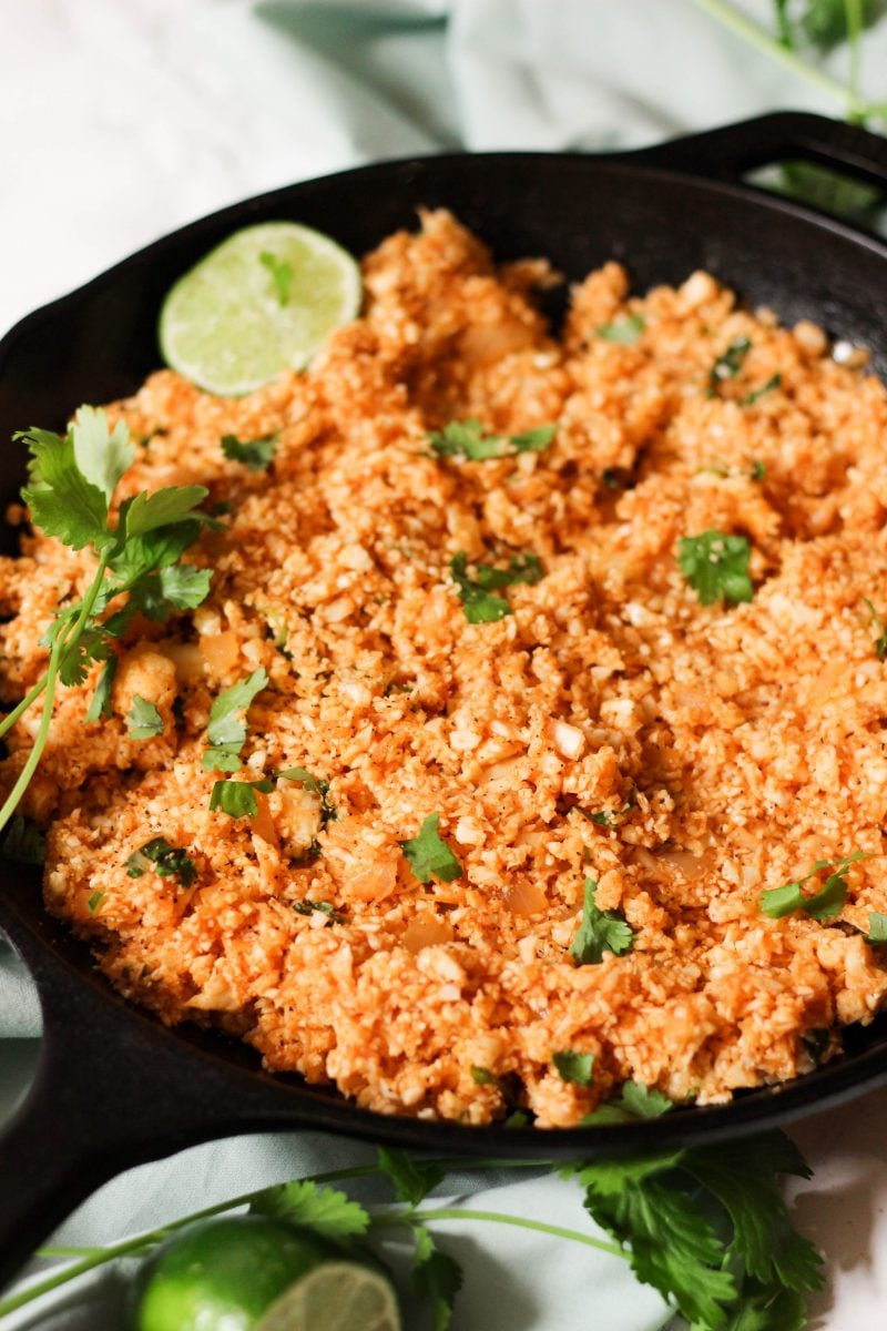 Cauliflower Mexican Rice (Paleo, Vegan, Keto, Whole30) What Great