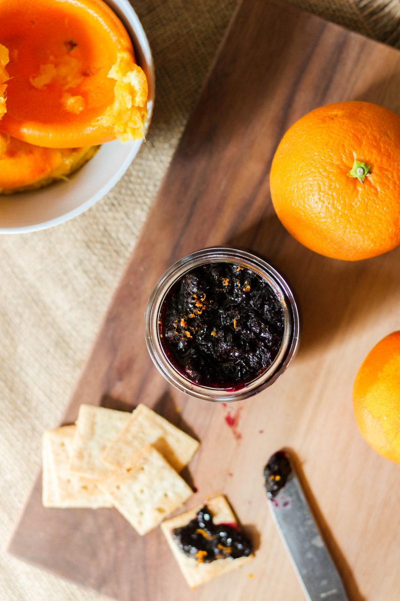 Orange Blueberry Jam without Pectin