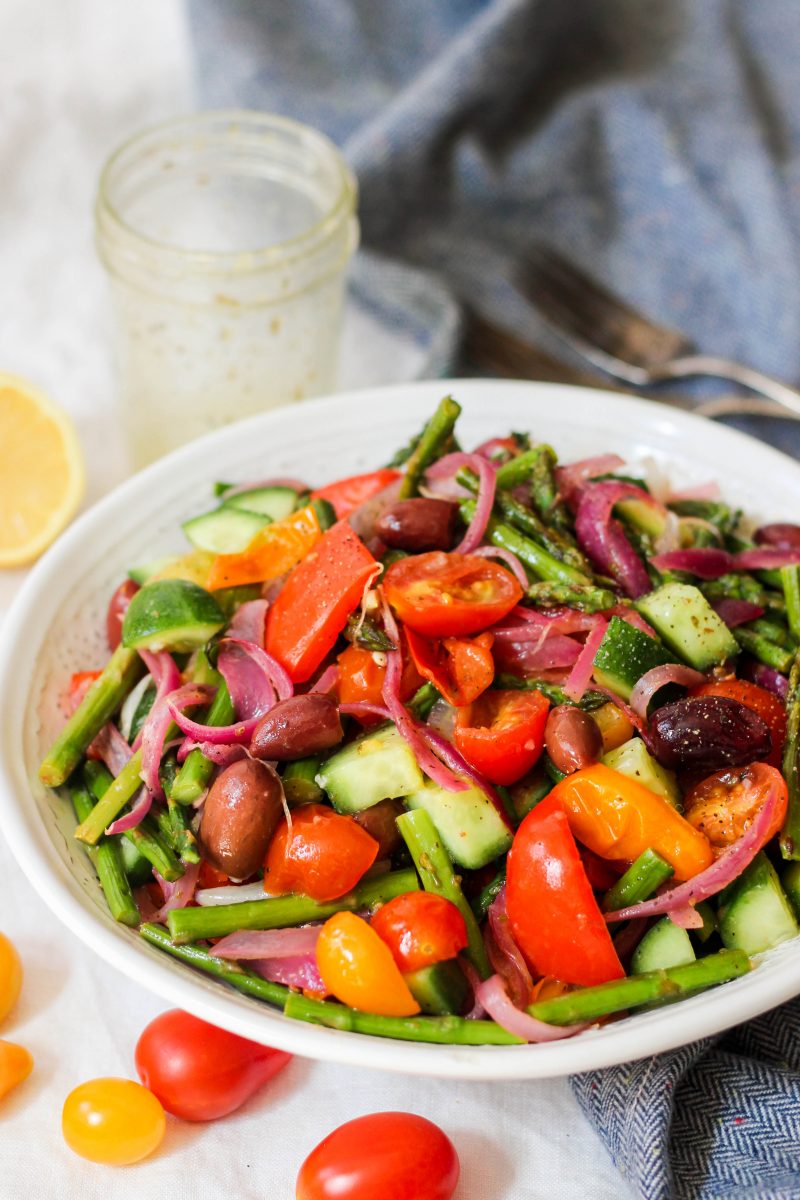 Roasted Greek Salad Paleo Whole30 Vegan