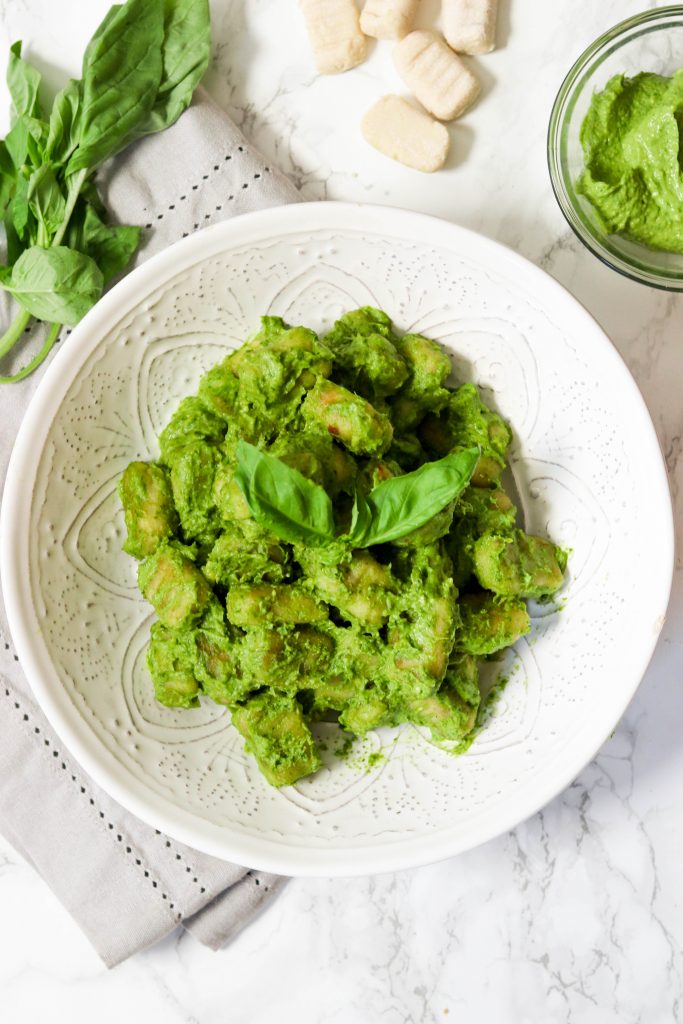 Paleo Cauliflower Gnocchi with Avocado Pesto What Great Grandma Ate