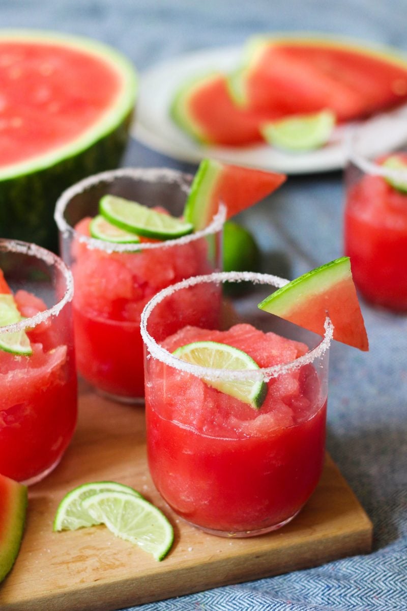 Paleo Watermelon Margarita Slushie