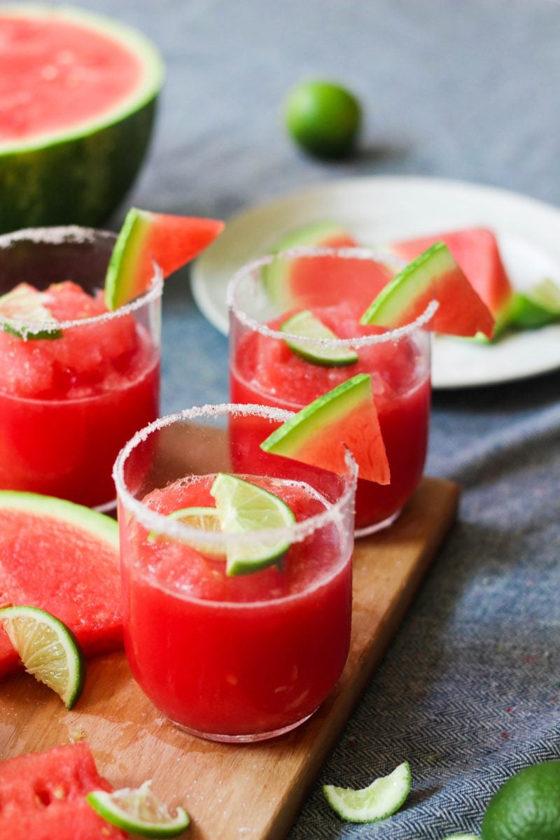 Paleo Watermelon Margarita Slushie