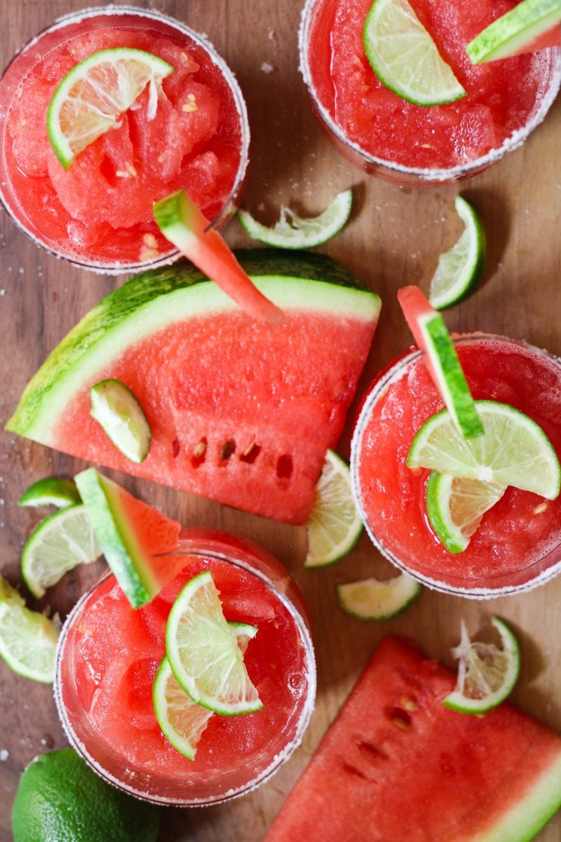 Paleo Watermelon Margarita Slushie