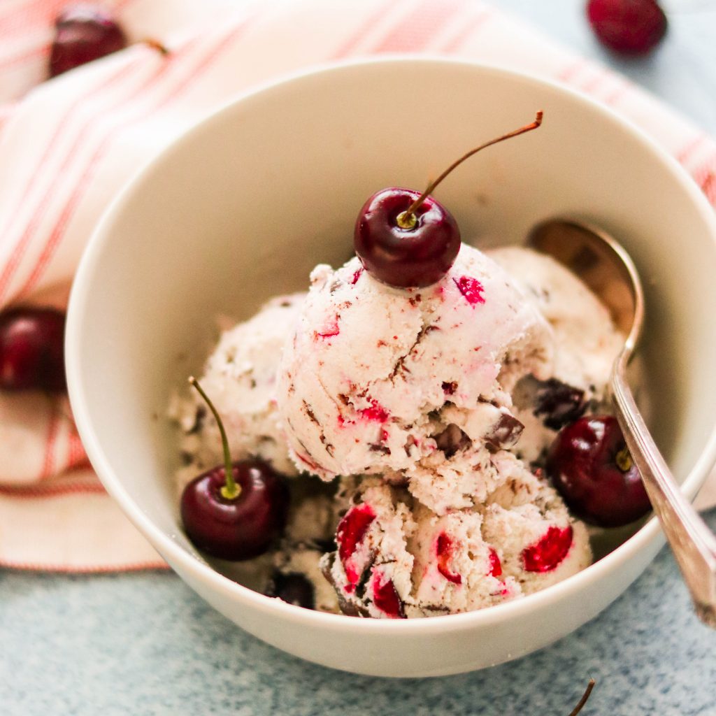 Vegan & Paleo Cherry Garcia Ice Cream (Ben & Jerry's Copycat!) What Great Grandma Ate