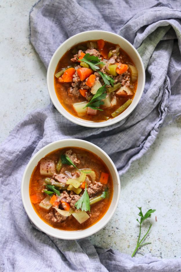 Instant Pot Paleo Hamburger Soup (Whole30) What Great Grandma Ate