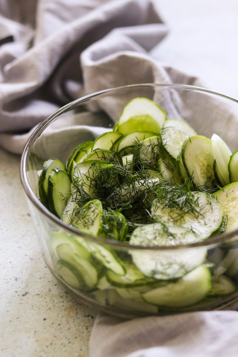 Paleo Vegan Dill Cucumber Salad