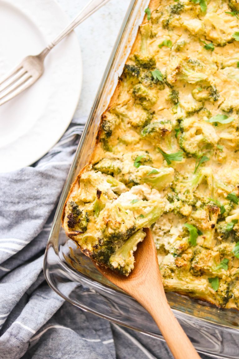 "Cheesy" Paleo Broccoli Casserole (Gluten Free, Whole30) What Great