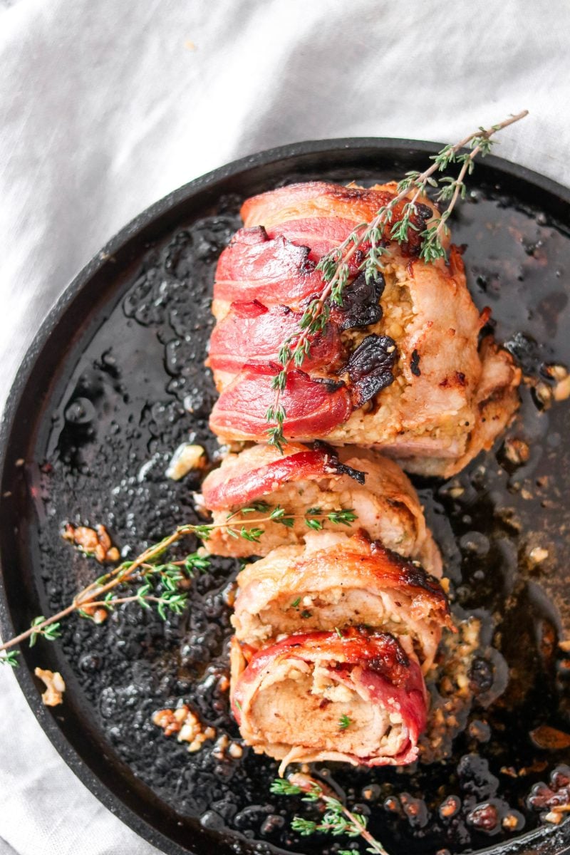 Apple Bacon Wrapped Pork Tenderloin Paleo Whole30 Keto What Great Grandma Ate