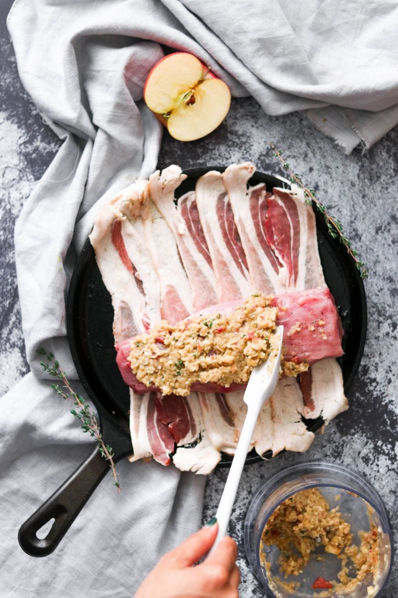 Apple Bacon Wrapped Pork Tenderloin (Paleo, Whole30, Keto) – What Great ...