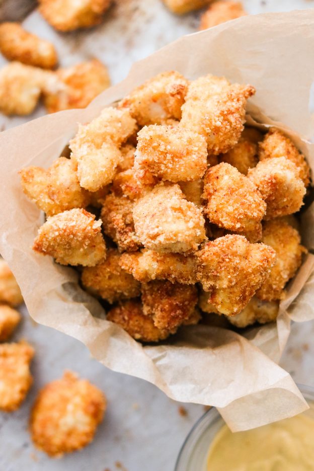 Air Fryer Keto Popcorn Chicken (Paleo, Whole30) Oven Method Included