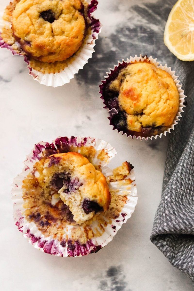 keto-lemon-blueberry-muffins