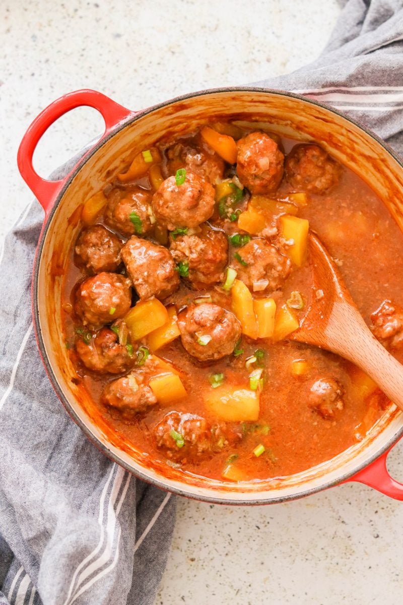 Whole30 Sweet and Sour Meatballs